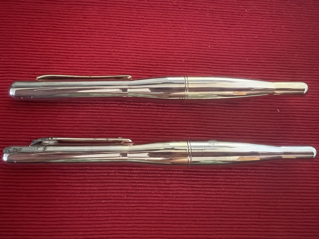 Stilus Pens Stylos-Plumes Chrome Cartouche Cinq Iridium Write 2 Stifte 