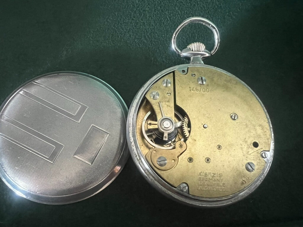 Kienzle Pocket Watch Manual Winding Chrome Works Vintage Years 1970