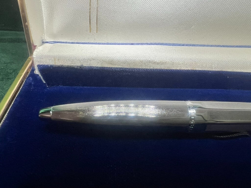 🔴 BALLOGRAF EPOCA Kugelschreiber aus Chrom mit Druckknopf 10 