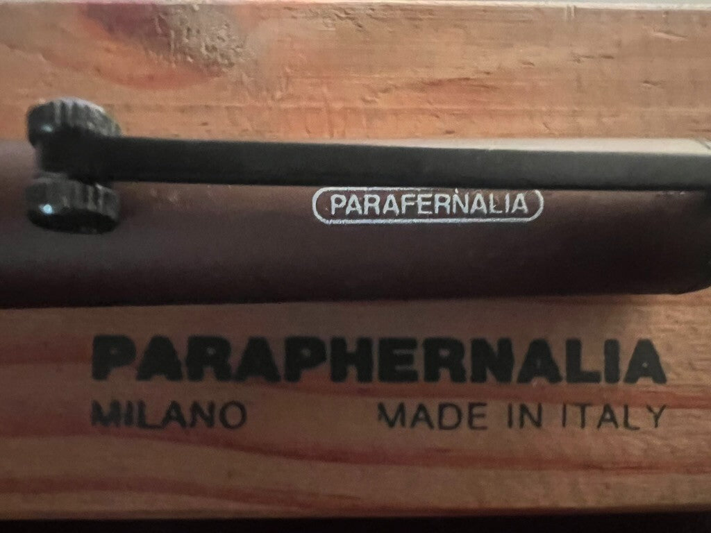 🔴 PARAFERNALIA brown lacquer fountain pen with Iridium M nib cartridge 
