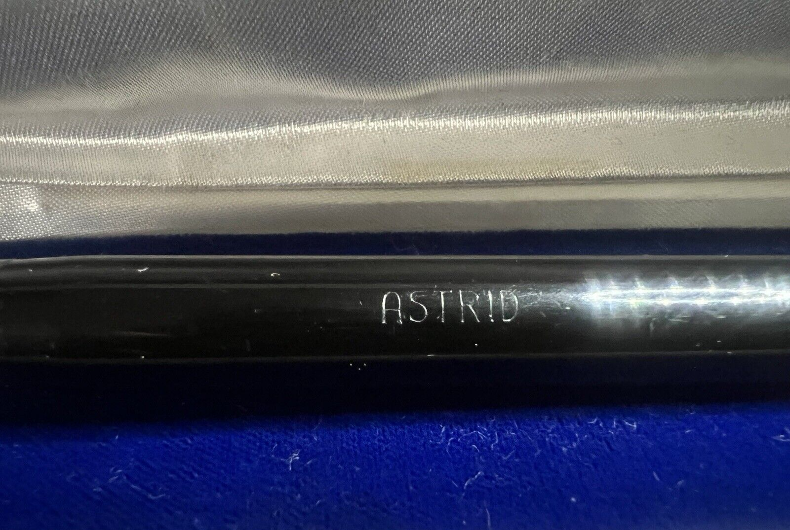 🔴 ASTRID penna stilografica stiloforo nera da scrivania scrive vintage