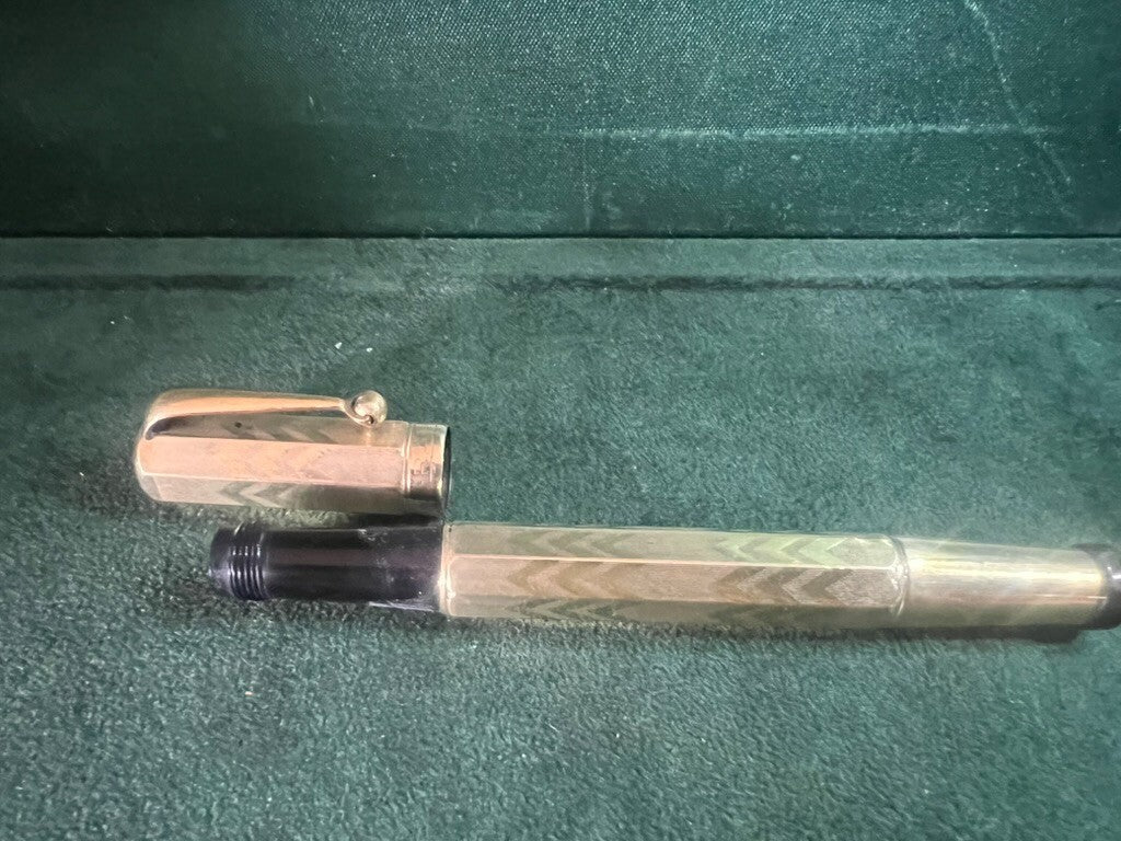 Rapid Stylo-Plume Stylo à Plume Retractable Ancre Or Fonctionne Vintage 