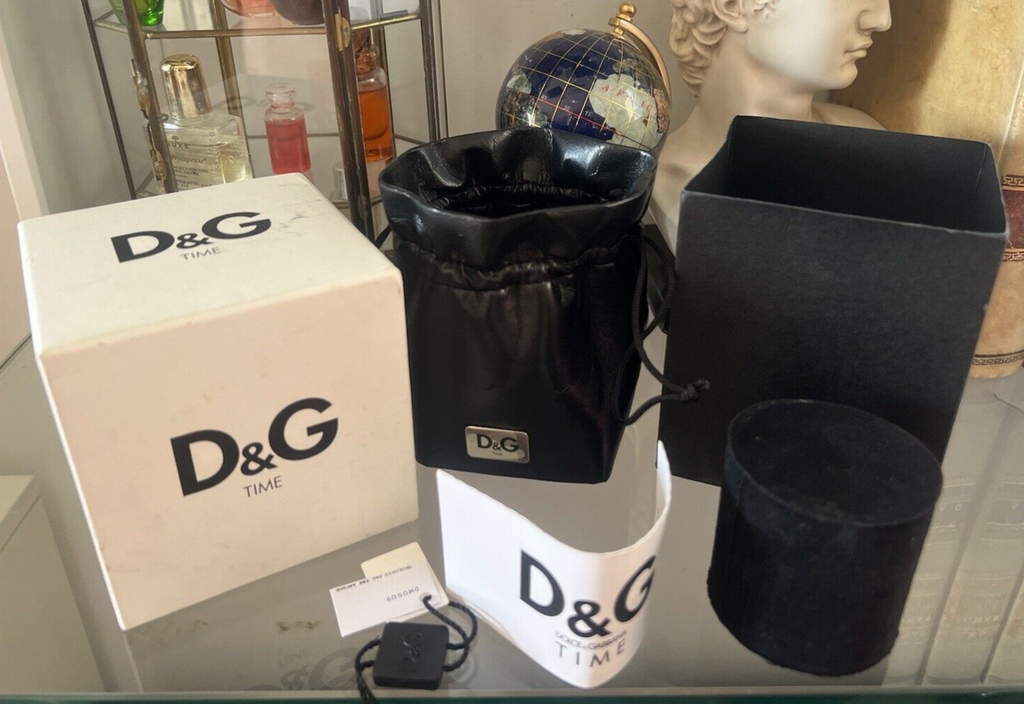 🔴 DOLCE & GABBANA box scatola orologio cofanetto custodia sacchetto maglie