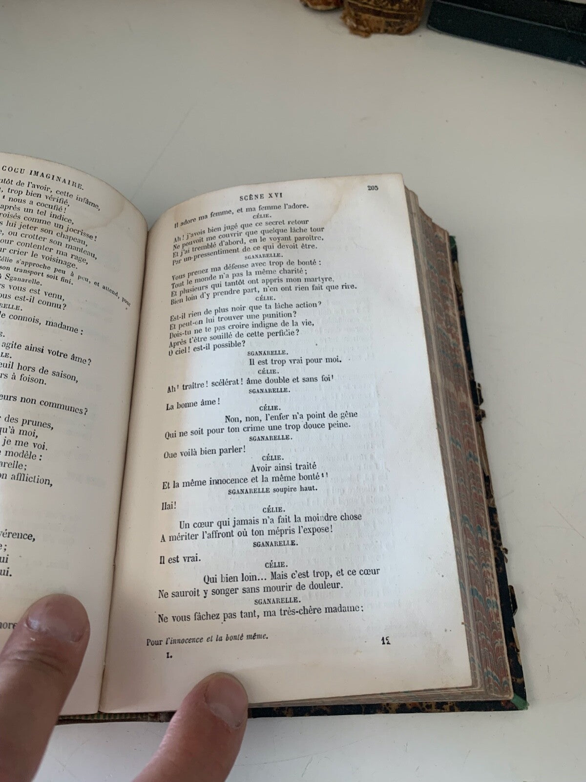 🔴 OUVRES COMPLETES De Moliere 1 volume by Voltaire antique book 1890 