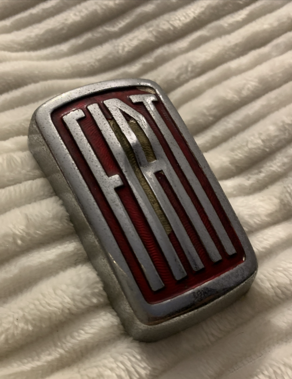 🔴 Stemma FIAT TOPOLINO auto emblema scritta calandra ANNI 50 ORIGINALE