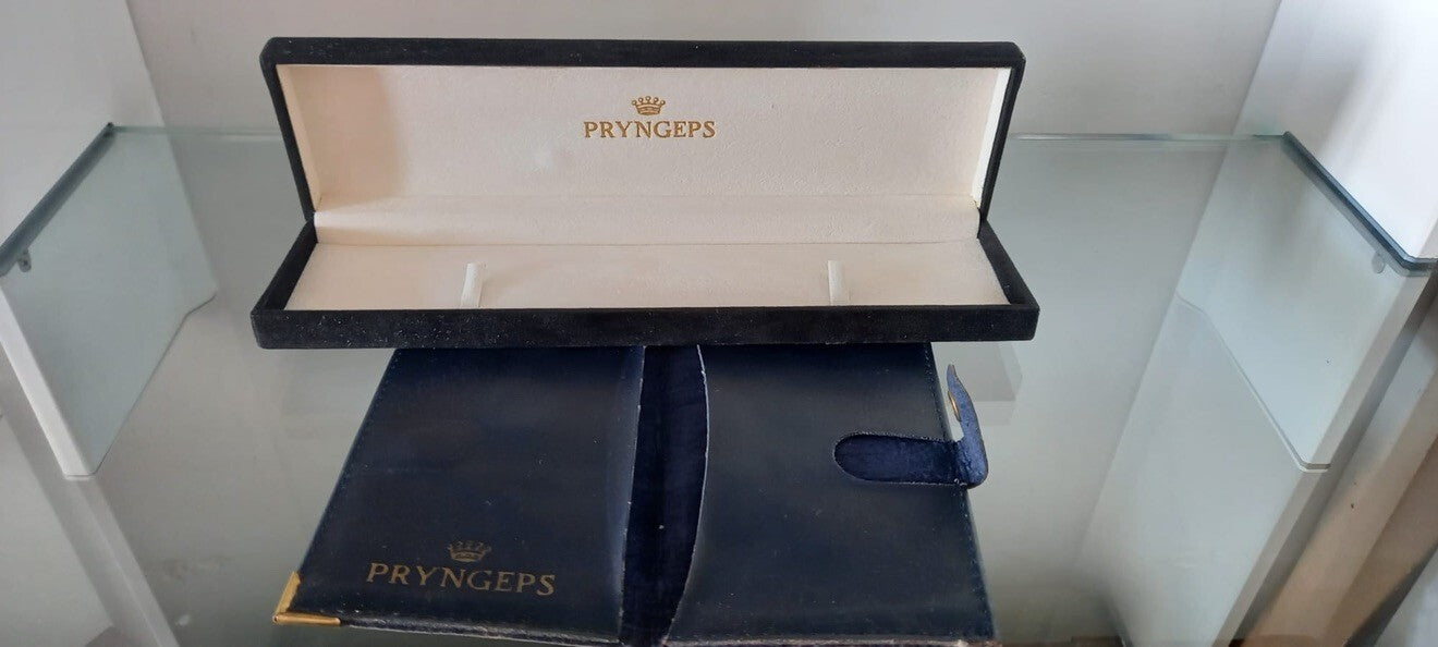 🔴 PRYNGEPS box scatola orologio cofanetto custodia uomo porta garanzia vintage
