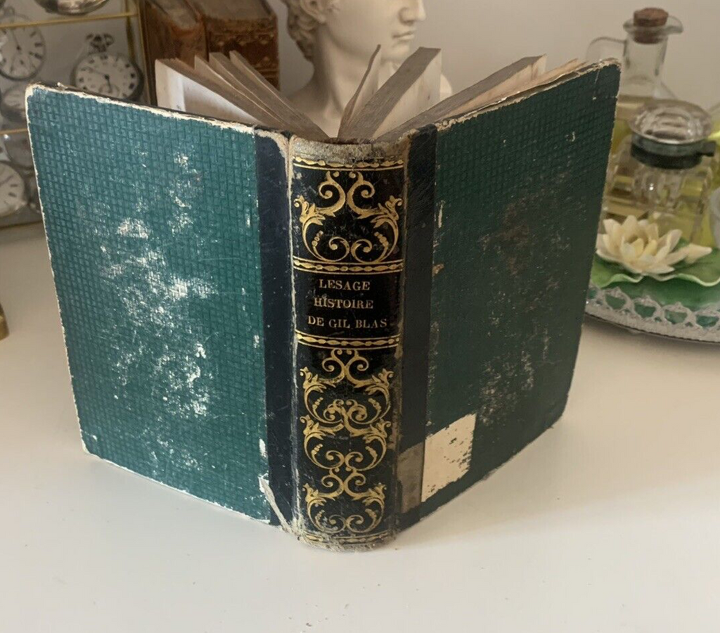 🔴 Book HISTORIE de santillane GIL BLAS in fracoise Paris 1848 antique 1890 