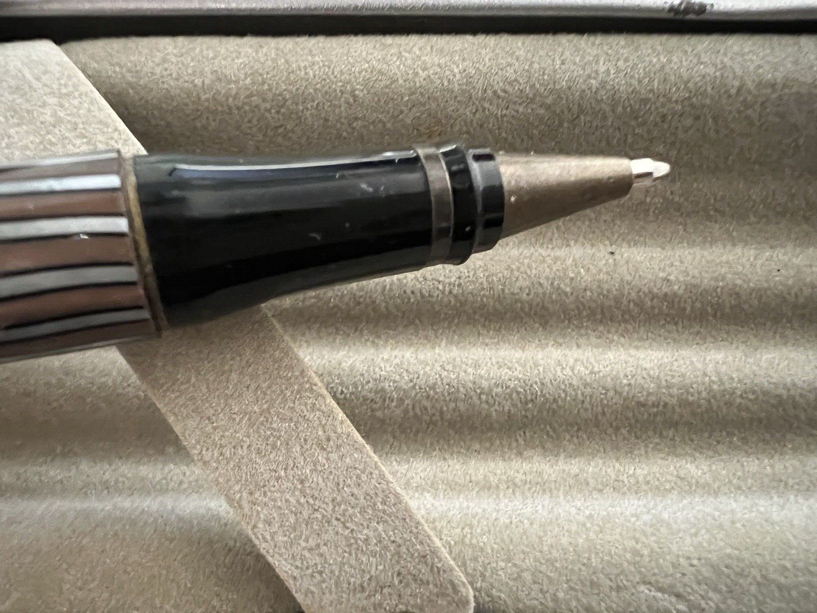 🔴 OSAMA penna sfera marmorizzata MARMORIZZATA IRIDESCENTE vintage 60