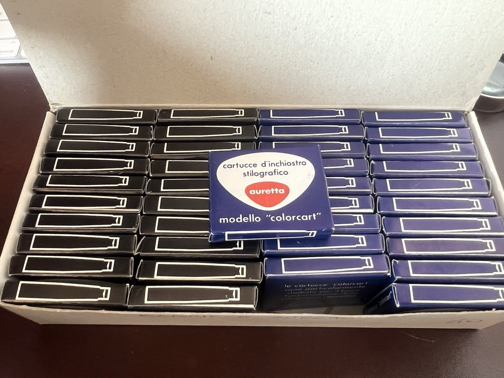 Auretta Aurora Patronen Stift Füllfederhalter 40 Pack 200 Stücke Blau Schwarz