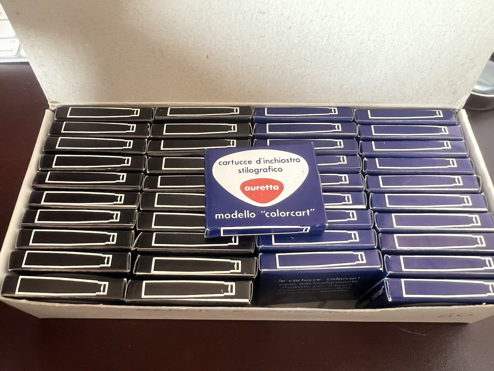 Auretta Aurora Patronen Stift Füllfederhalter 40 Pack 200 Stücke Blau Schwarz