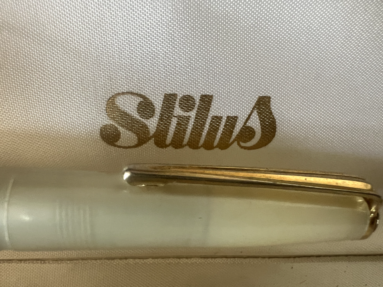 Stilus Stylo-Plume Stylo à Plume Celluloid Nacre Stylo Plume F Écrit Vintage