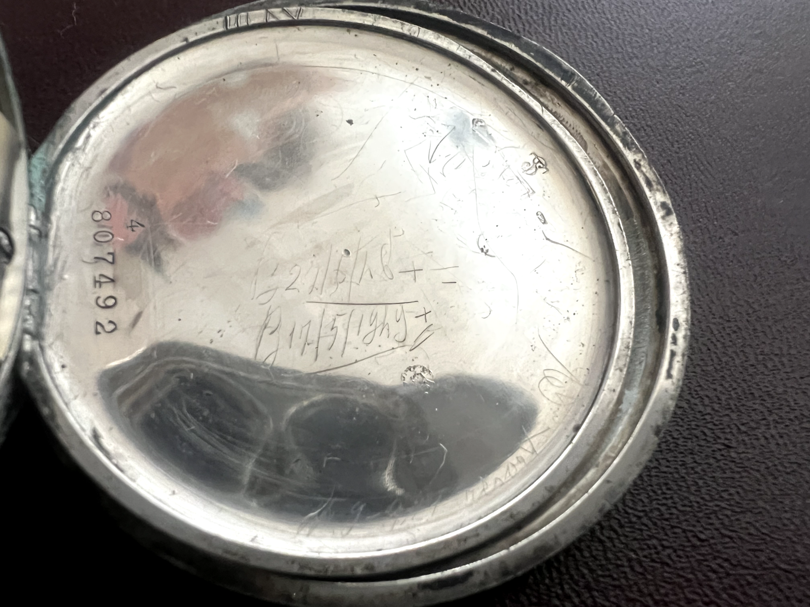 🔴 Orologio tasca ARGENTO 800 uomo da revisionare parti vintage Moeris N 16