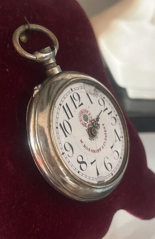 ROSSKOPF Montre Poche Homme Manuel Pièces De Examen Pièces Vintage