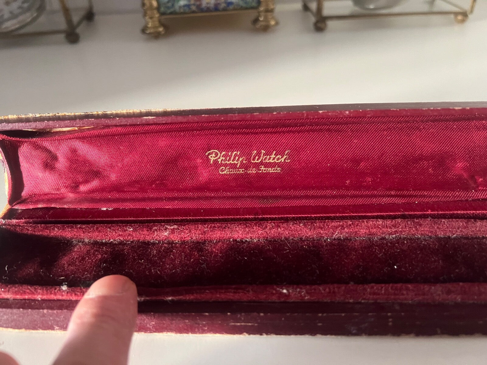 🔴 PHILIP WATCH box scatola orologio custodia VINTAGE