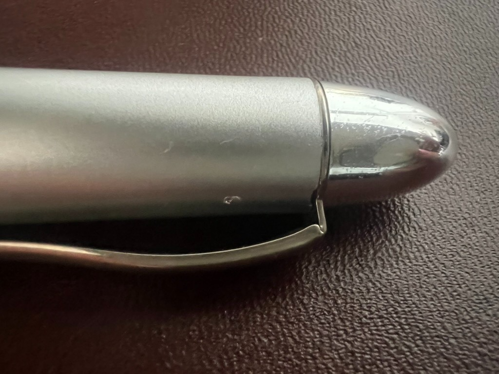 🔴 PELIKAN penna stilografica satinata profili cromati metallo lucidi M vintage