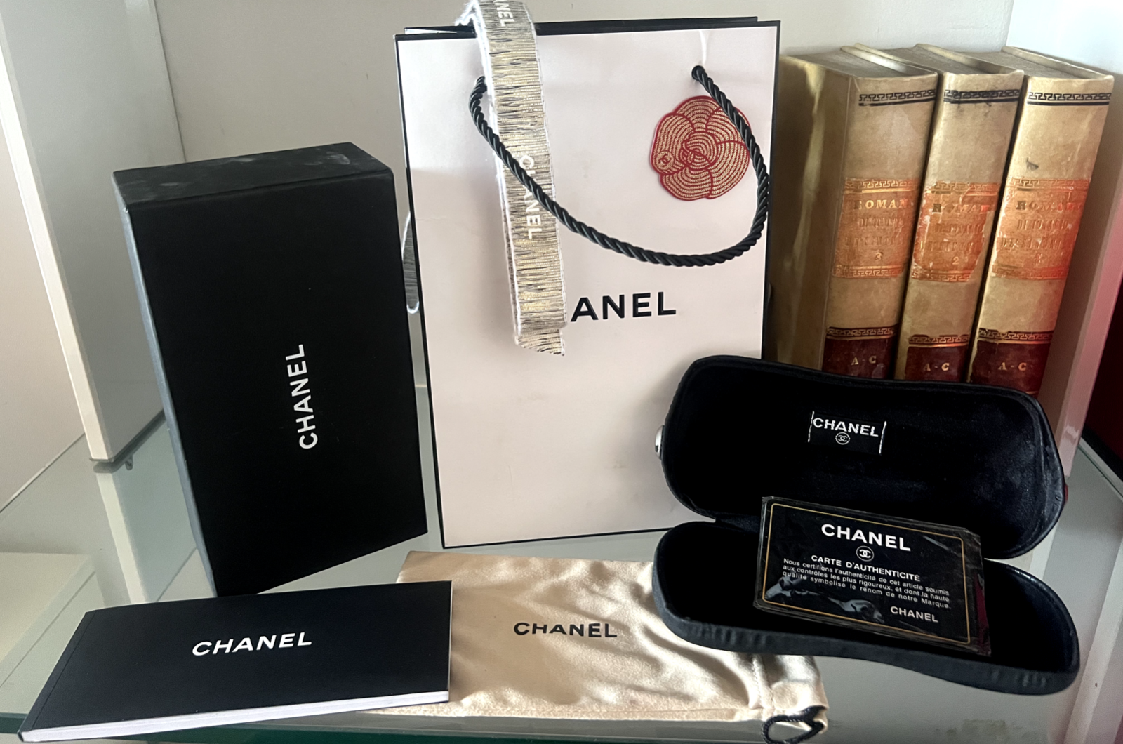 Etui Lunettes CHANEL Etui Garantie Instructions Contre Boîte Complète