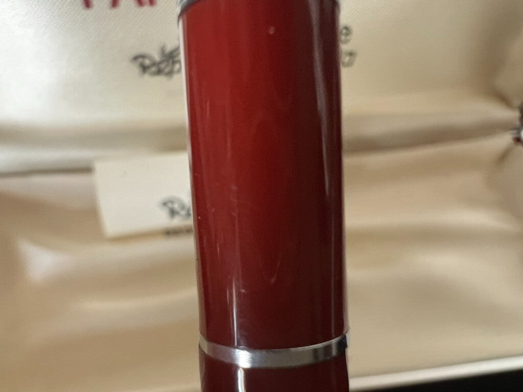 Papermate Pen Sphere Replay Chrome Red Marking with Box Vintage
