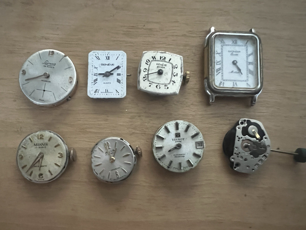 🔴 Movimenti e quadranti orologi Tissot Lorenz Monvis ricambi vintage 8PZ