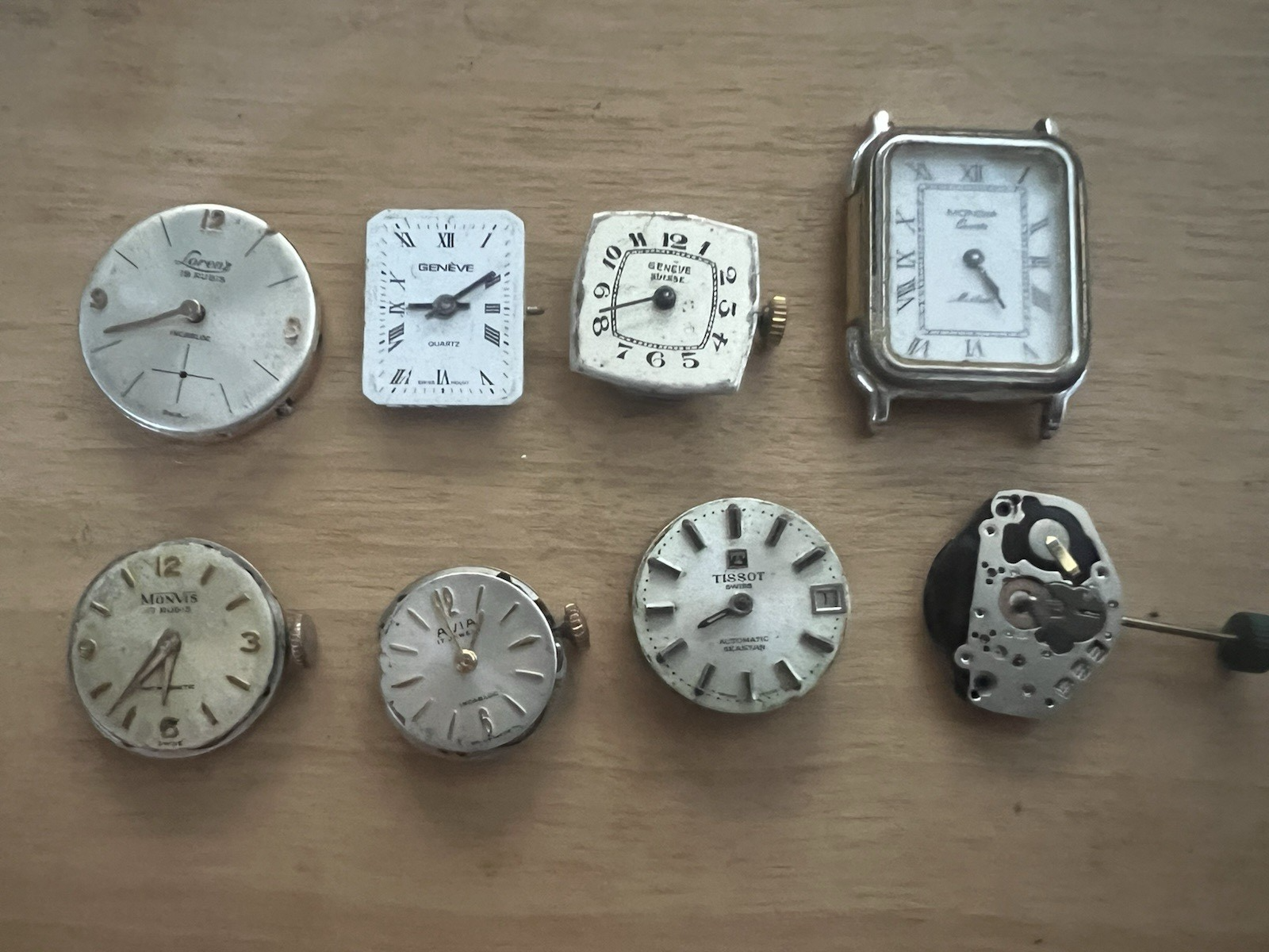 🔴 Movimenti e quadranti orologi Tissot Lorenz Monvis ricambi vintage 8PZ