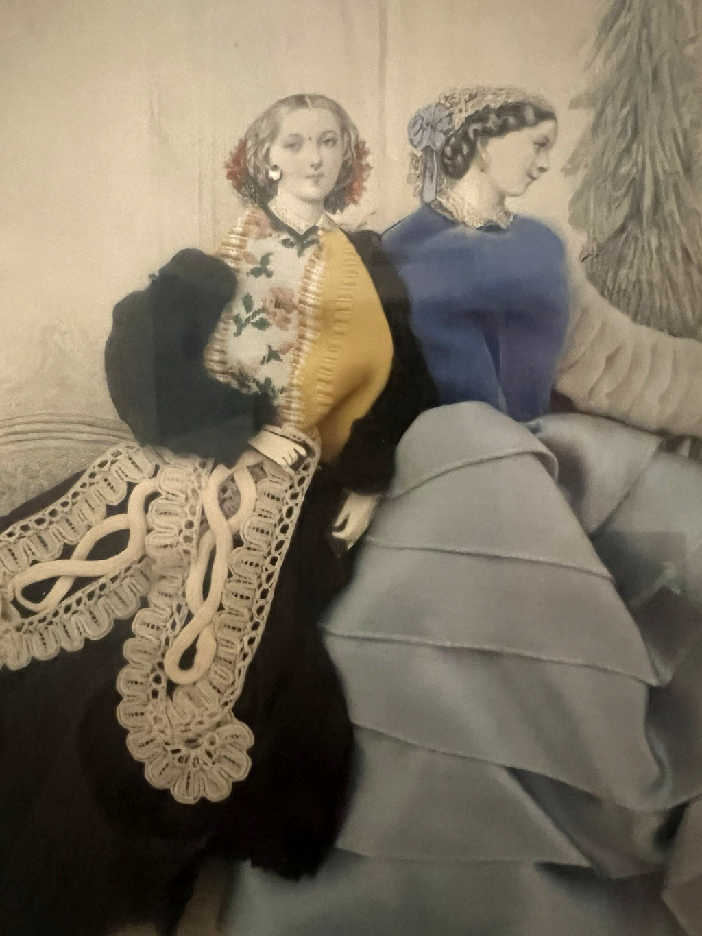 🔴 Stampa moda francese con tessuto tridimensionale Les Modes Parisiennes vintag