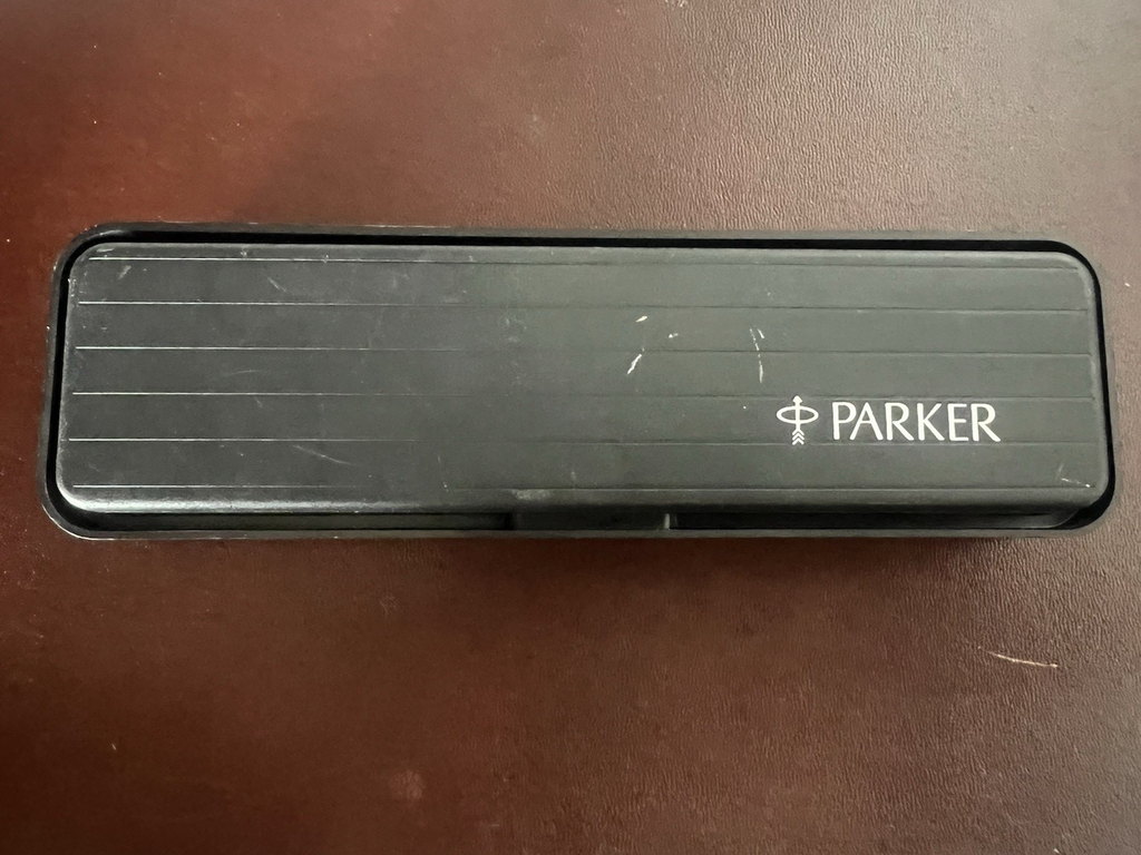 🔴 PARKER penna sfera roller VECTOR lacca nera scrive refill roller con astuccio