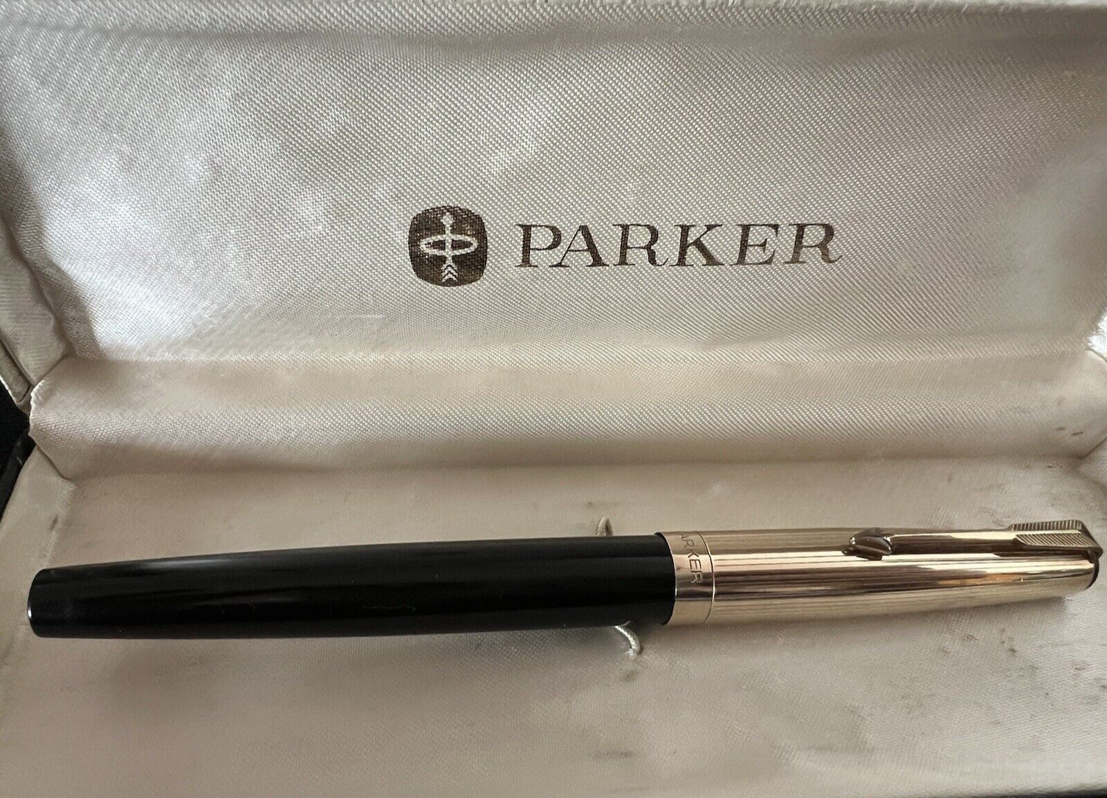 Parker Stylo-Plume Stylo à Plume 17 Capuche Plaqué Or Écrit Vintage 1962