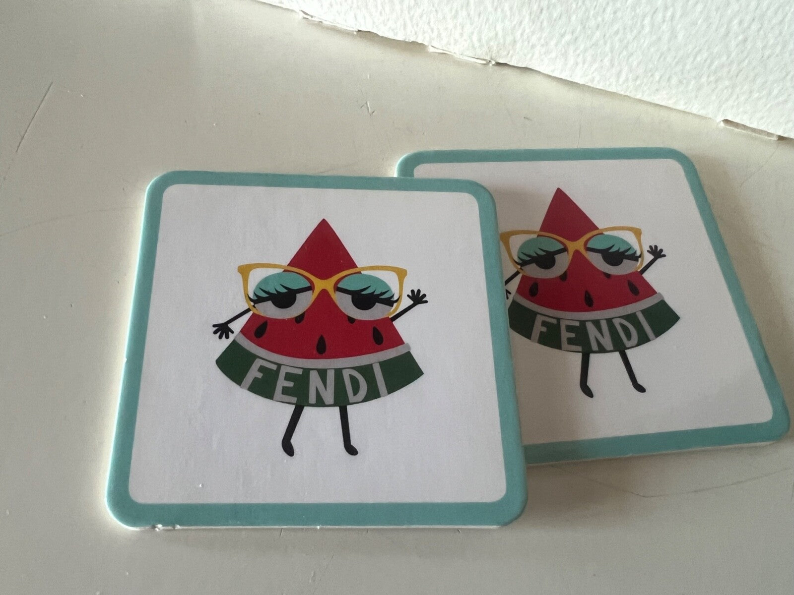 Fendi Kids Jeu Cartes pour Enfants De Paires Logo Avec Boîte Vintage Rare 