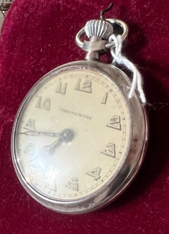 🔴 CHRONOMETRE orologio tasca uomo carica manuale da revisionare parti