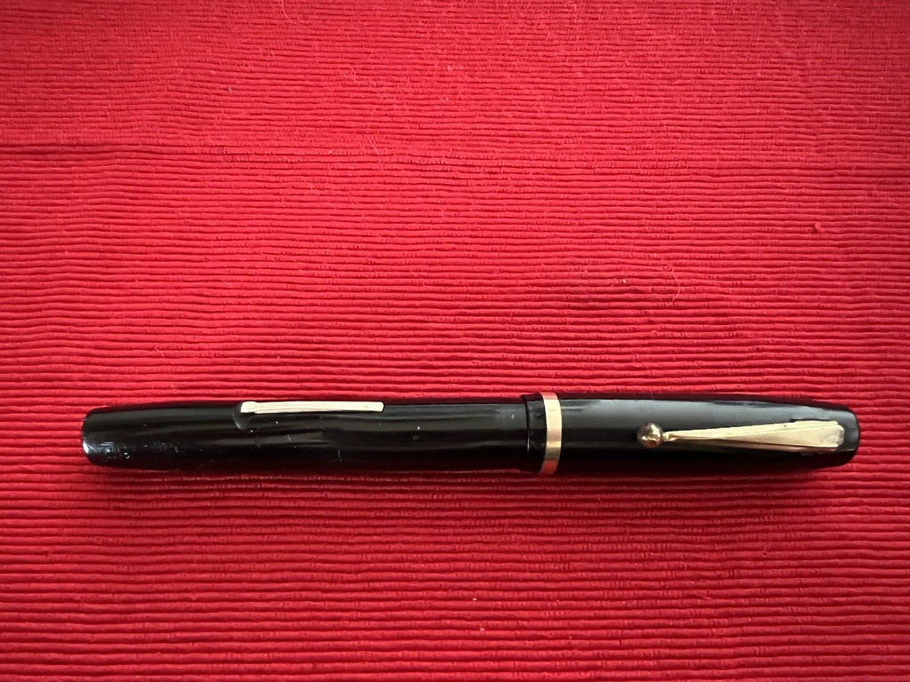 🔴 EVERSHARP penna stilografica Leva celluloide Oxford penn ORO antica SCRIVE