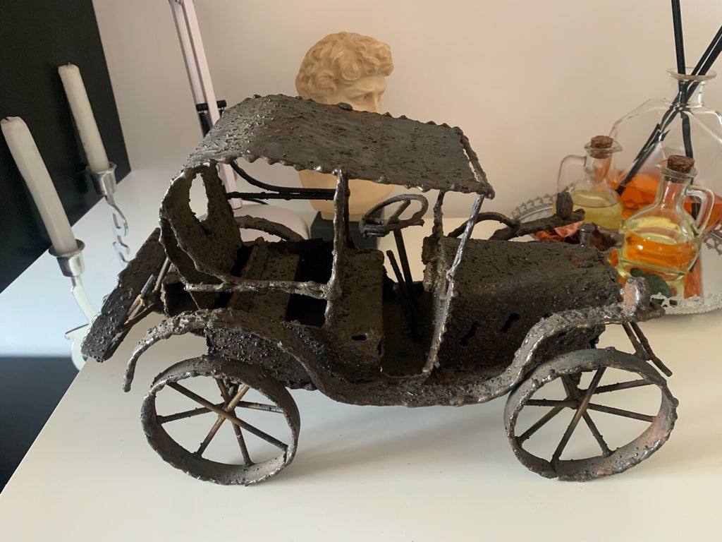 Ford T Auto Modèle En Fer Massif Forgé À Main KG 3.100 Vintage