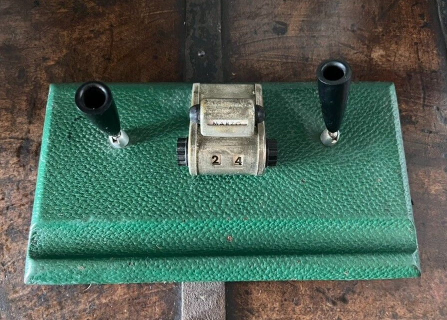 🔴 Base penna sfera stilografica stiloforo porta penna scrivania calendario