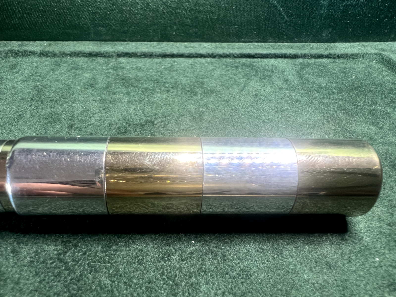 🔴 Penna sfera ARGENTO 925 MASSICCIO due toni FORTE PESO rara