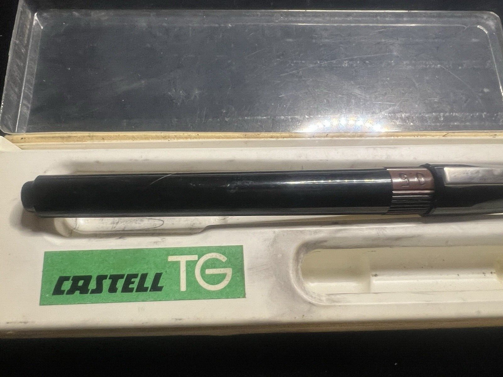 Castell Gr Stylo-Plume China 0,5 Dessin Allemagne Avec Boîte Utilisé Vintage 