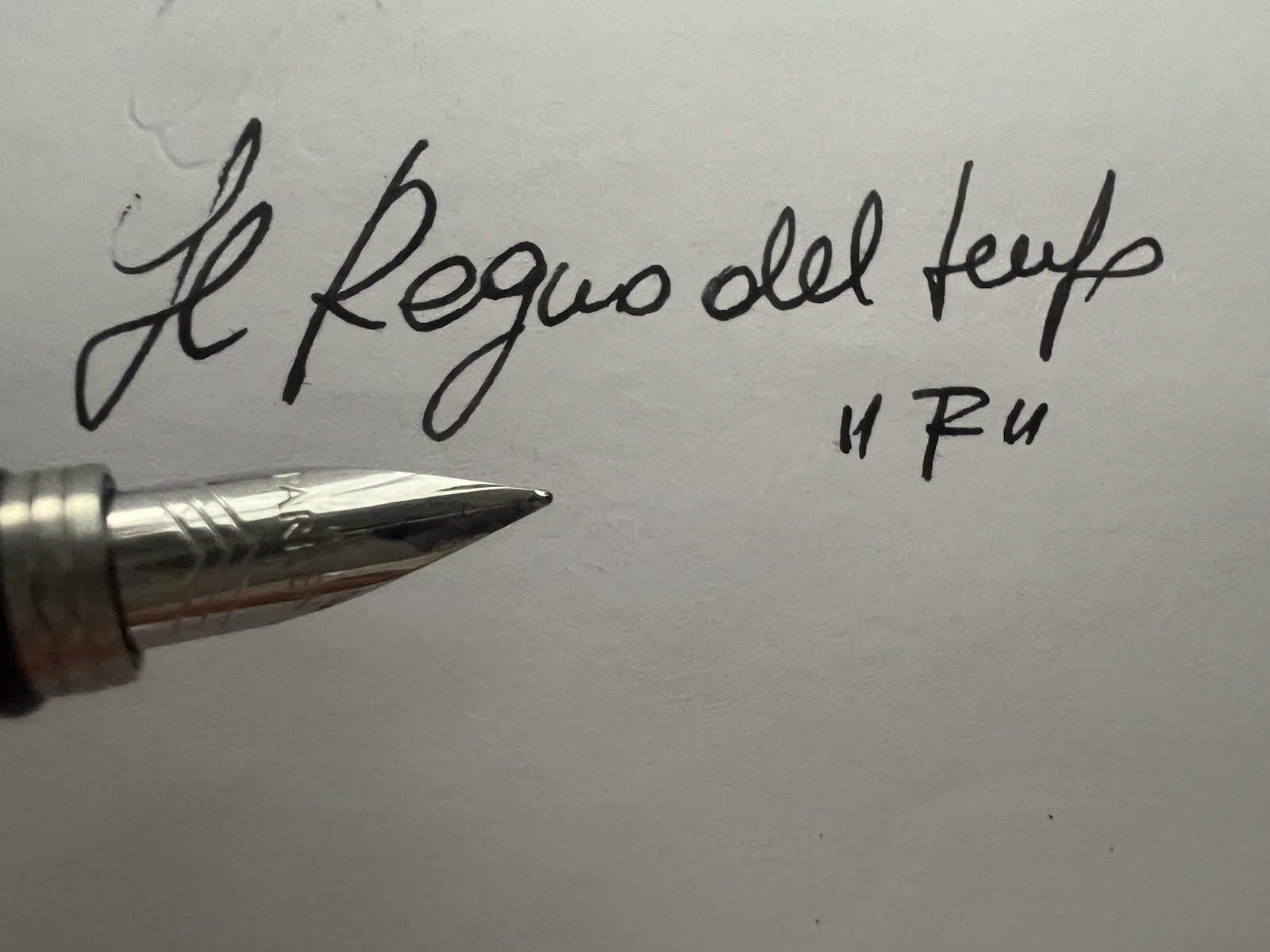 Parker 45 Stylo-Plume Stylo à Plume Bleu Chrome F Avec Cartouches Vintage