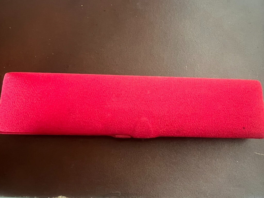 Unitas Boîtier Boîte Montre Poignet Trousse Coffret Rouge Vintage