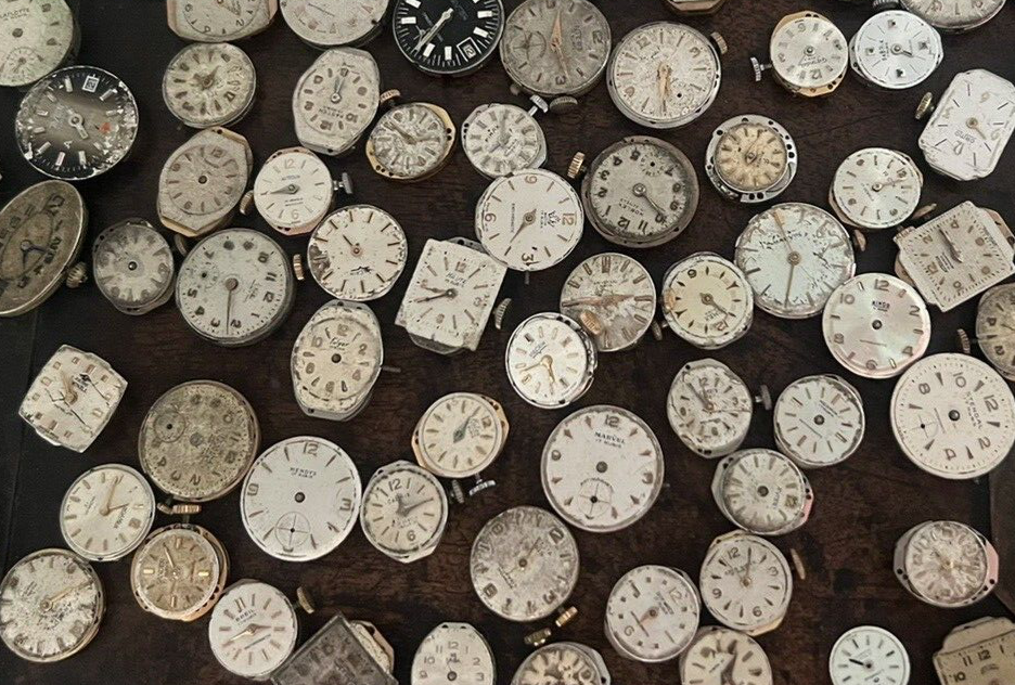🔴 Movimenti orologi ROAMER BREIL PHINGARD NOBLEX parti pezzi ricambio 87 PZ
