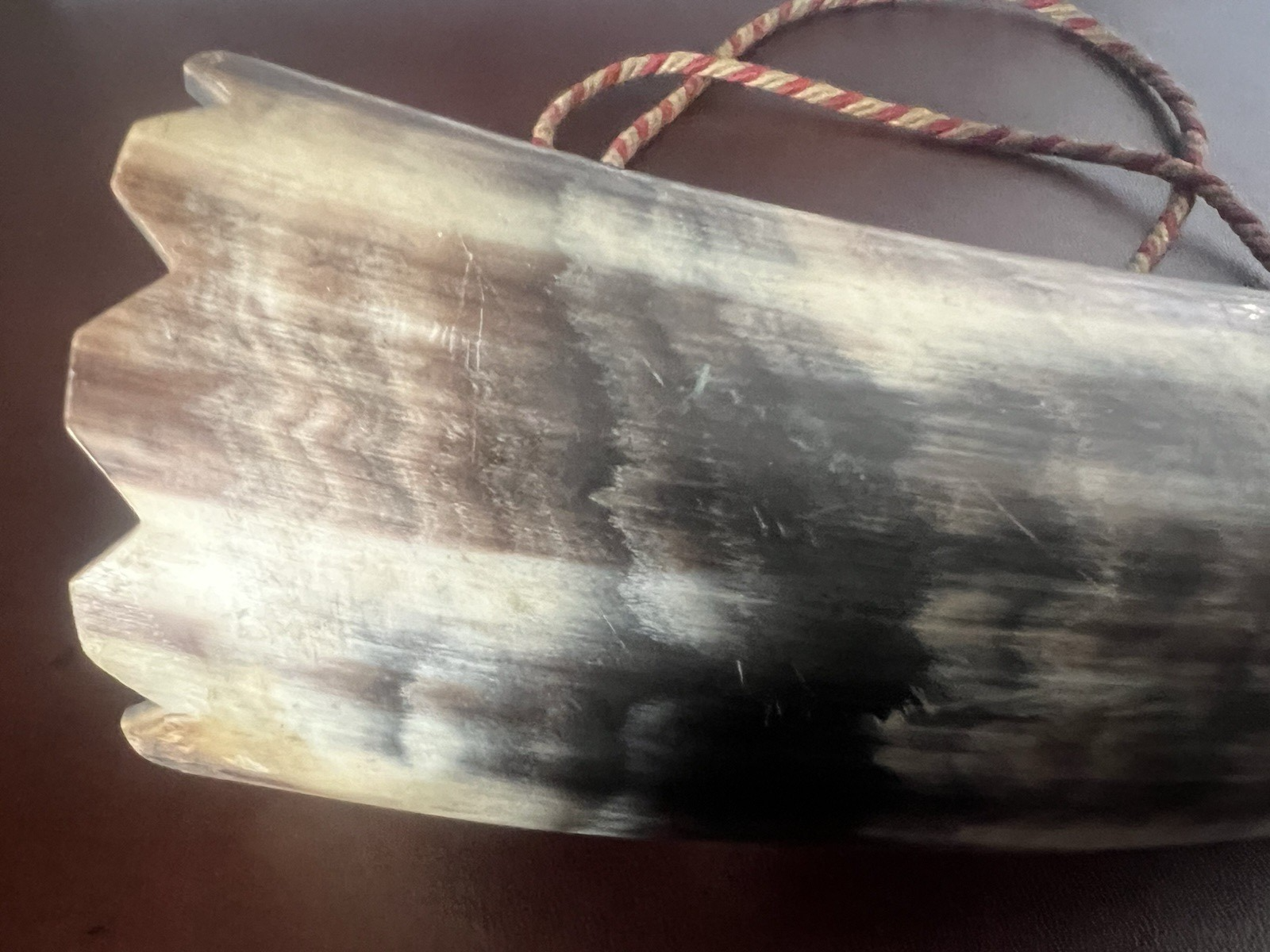 Corne Géorgien Outil à Vent Fonctionne Type De Viking Jouant Vintage