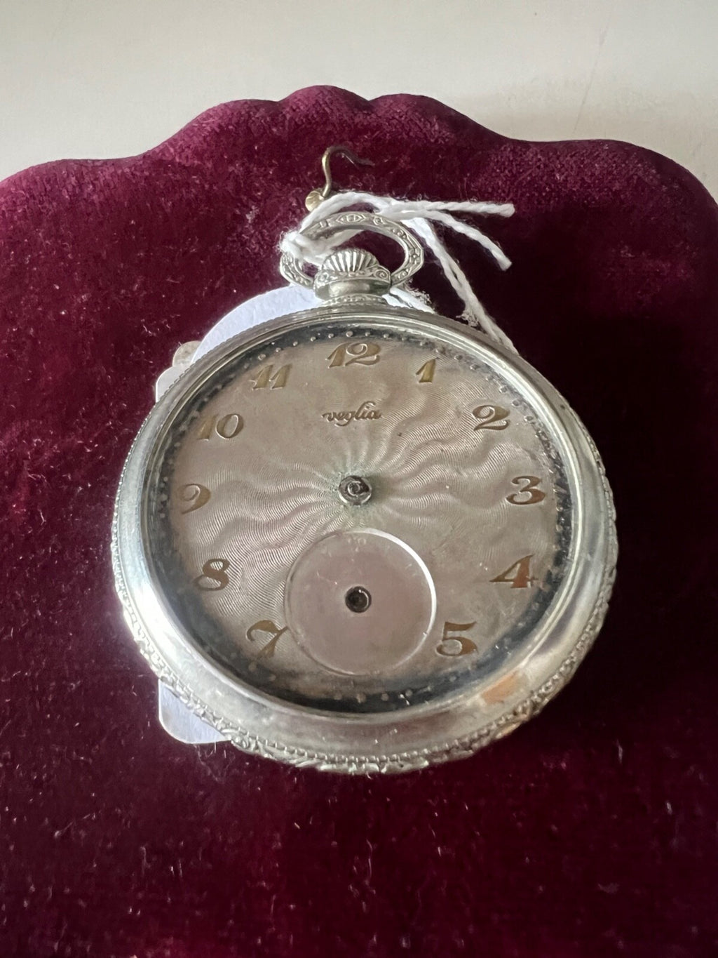 🔴 VEGLIA Herren-Taschenuhr mit Handaufzug, Überholung, Vintage-Teile 