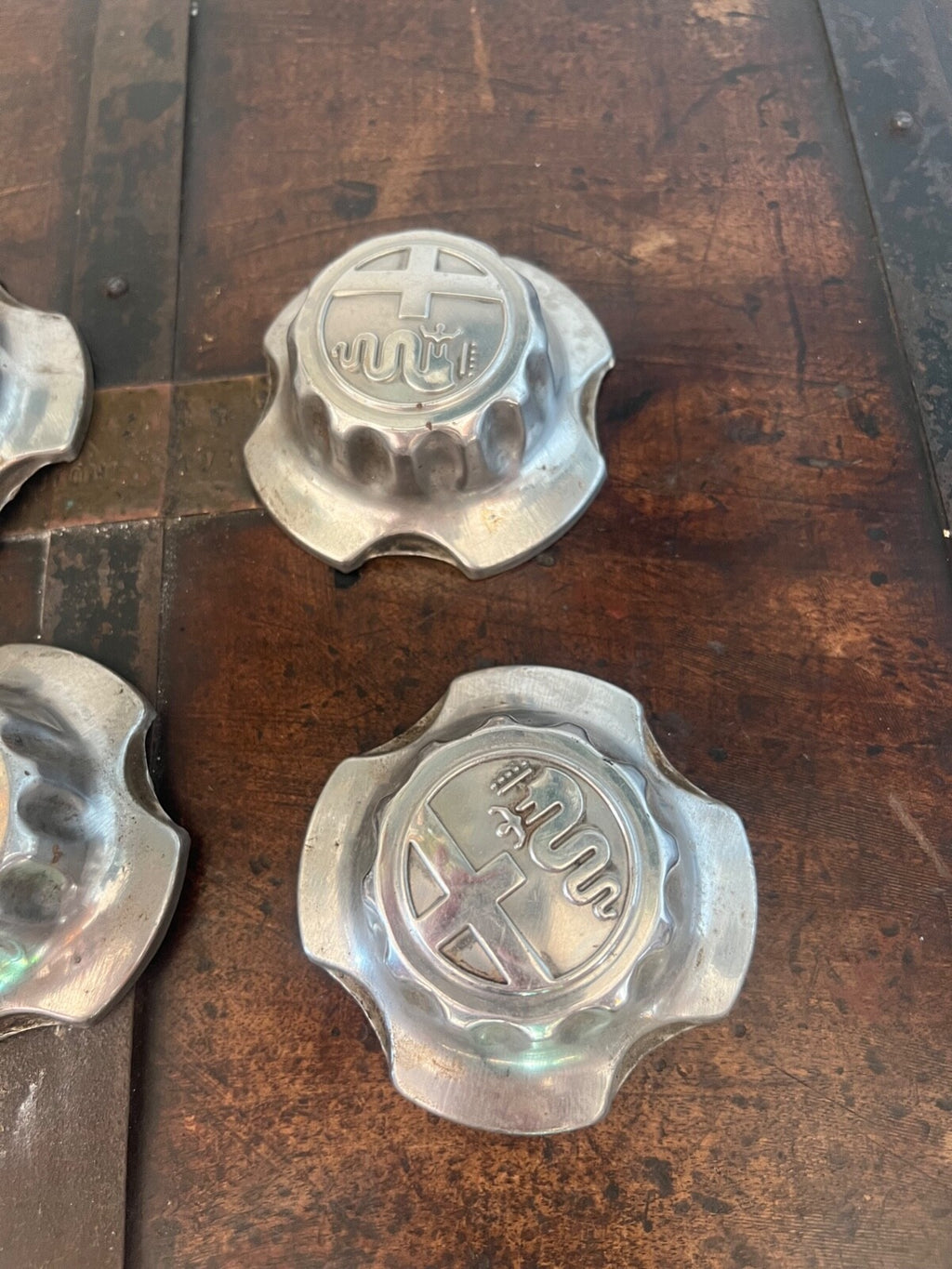 🔴 ALFA SUD coppa ruota SPRNT metallo autoautomobile borchie ORIGINALI 4 PEZZI