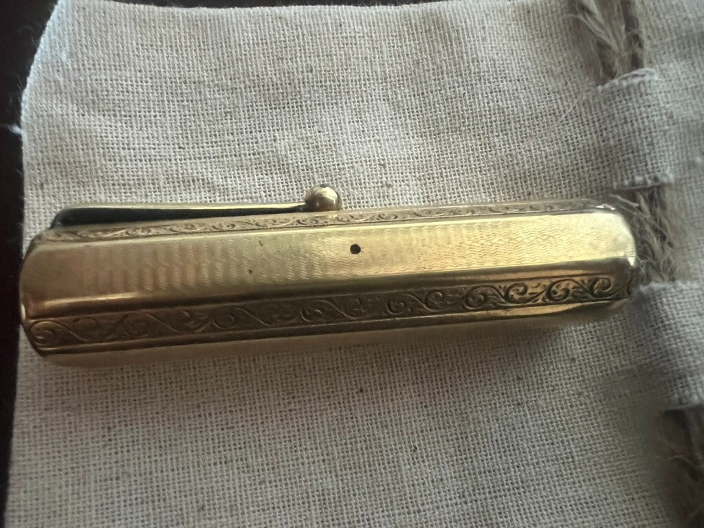 🔴 WATERMAN cappuccio penna stilografica cesellato placcato oro Tappo vintage