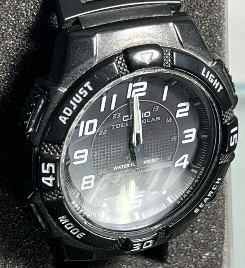 🔴 CASIO orologio uomo AQ5800W 1B quadrante digitale funzionante con box VINTAGE