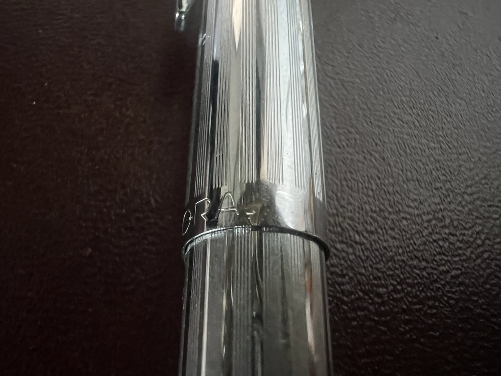 Aurora Stylo-Plume Sphère 98 Chrome Spline Bit Écrit L'Italien Vintage