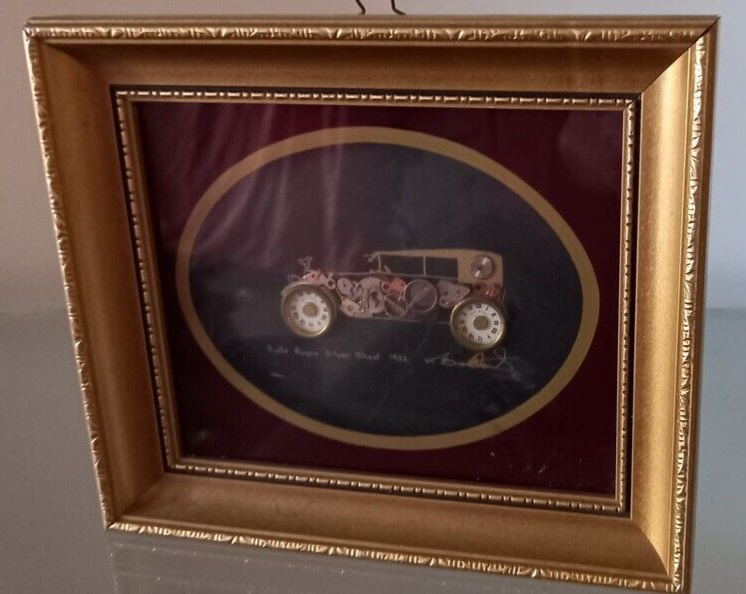 🔴 KEN BROADBENT movements authentic Rolls Royce car painting 17x14.5 cm 