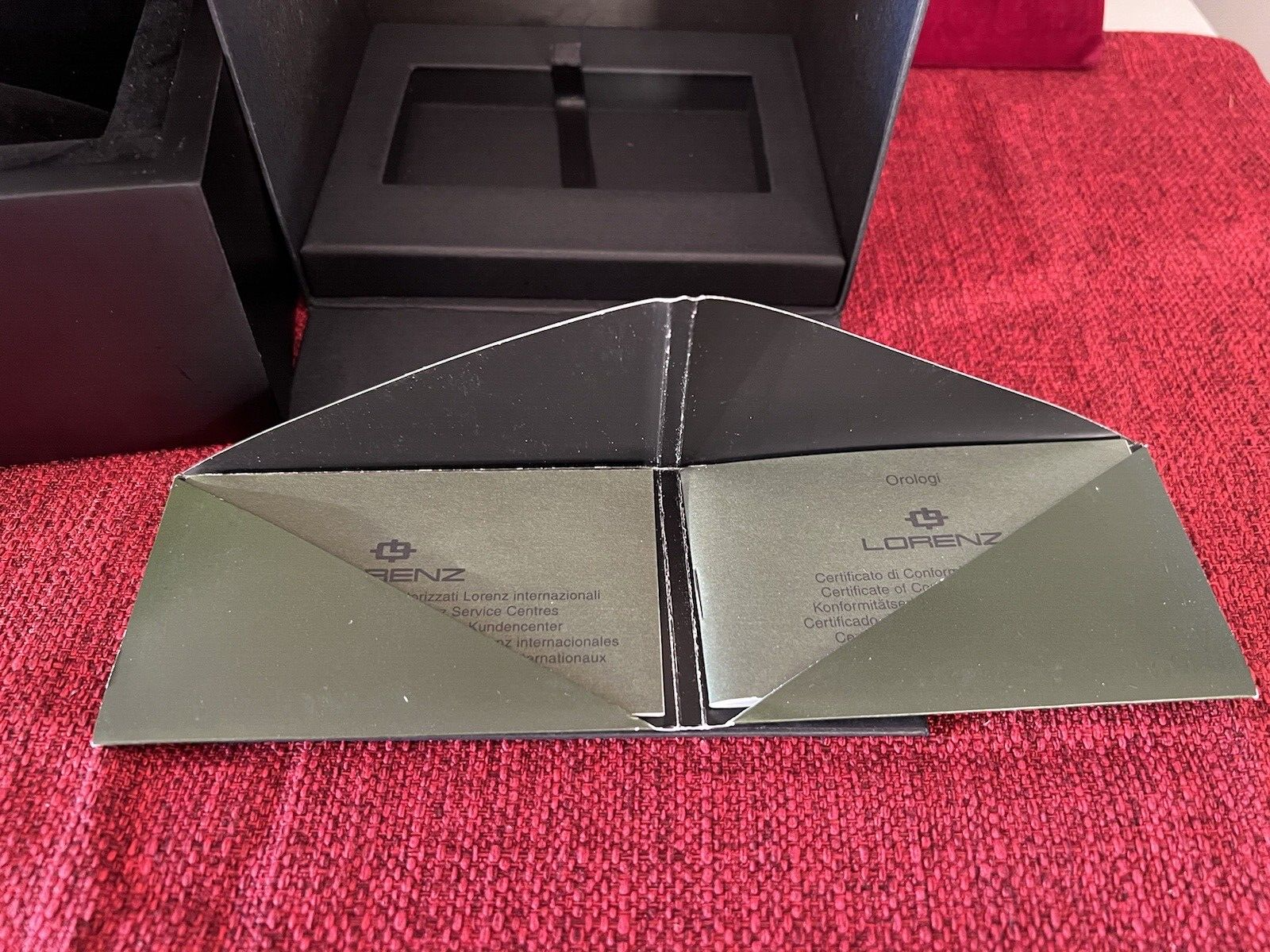🔴 LORENZ box scatola orologio cofanetto custodia contro scatola GARANZIA