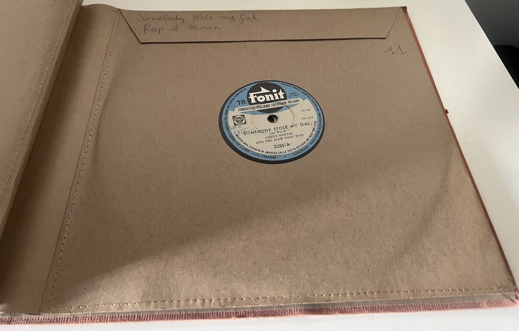🔴 78-RPM-Vinyl-Schallplatten-Grammophonalbum CAPITAL VOGUE MERCURY 7 Stück Vintage 