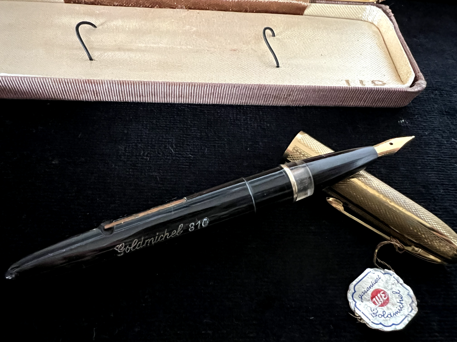 🔴 GOLDMICHEL 810 penna stilografica leva scrive vintage SCRIVE del 1940