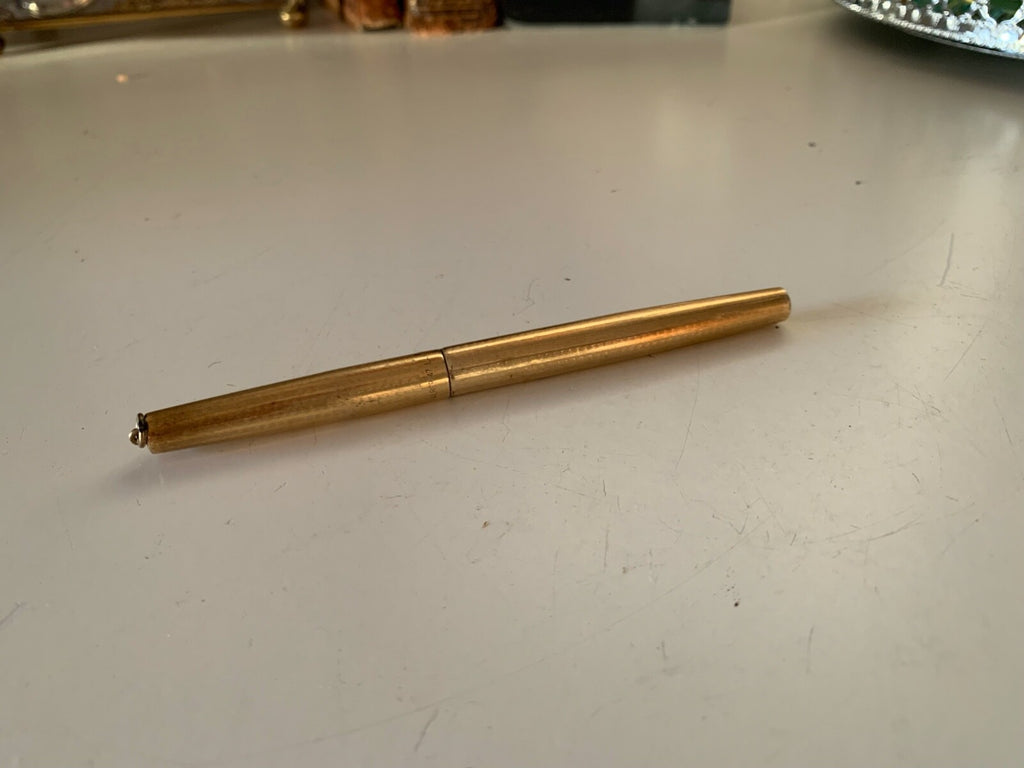 Stylo-Plume à Bille Malbcr 45 vergoldete Burins de Vagues, Vintage-Kollektion 