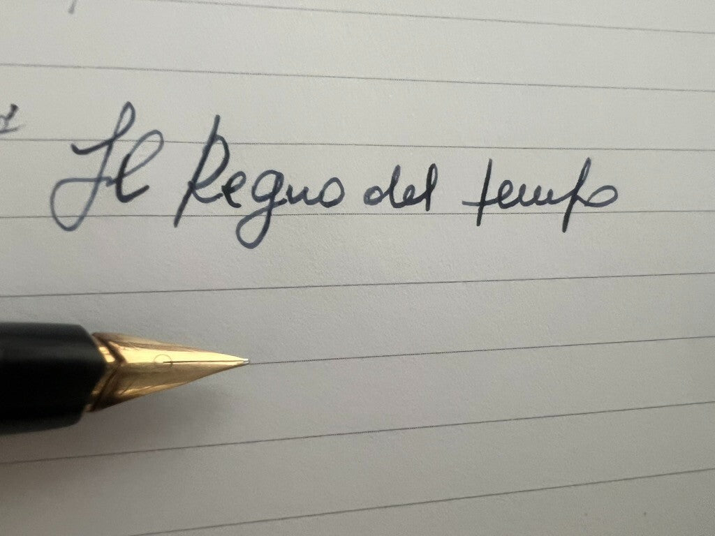 🔴 PELIKAN penna stilografica nera MK21 pistone pennino ORO non inchiostrata