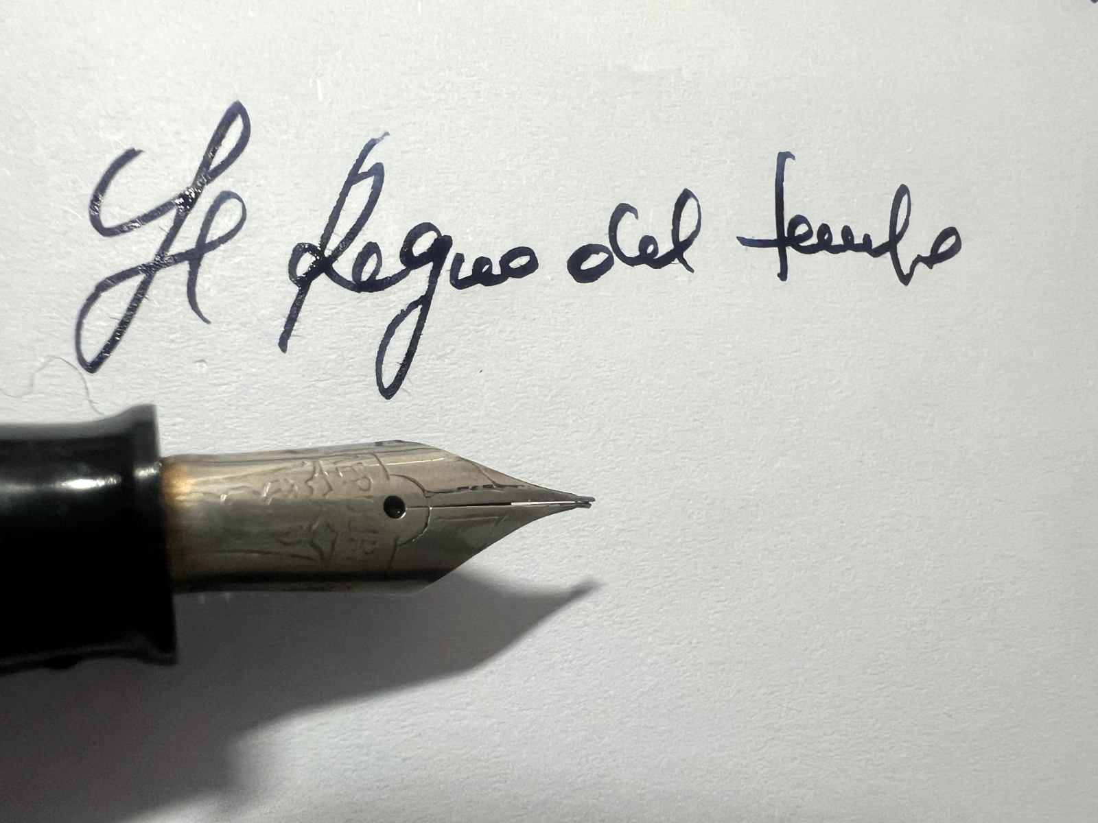 🔴 Penna stilografica celluloide a pulsante pennino MERCURIO scrive vintage