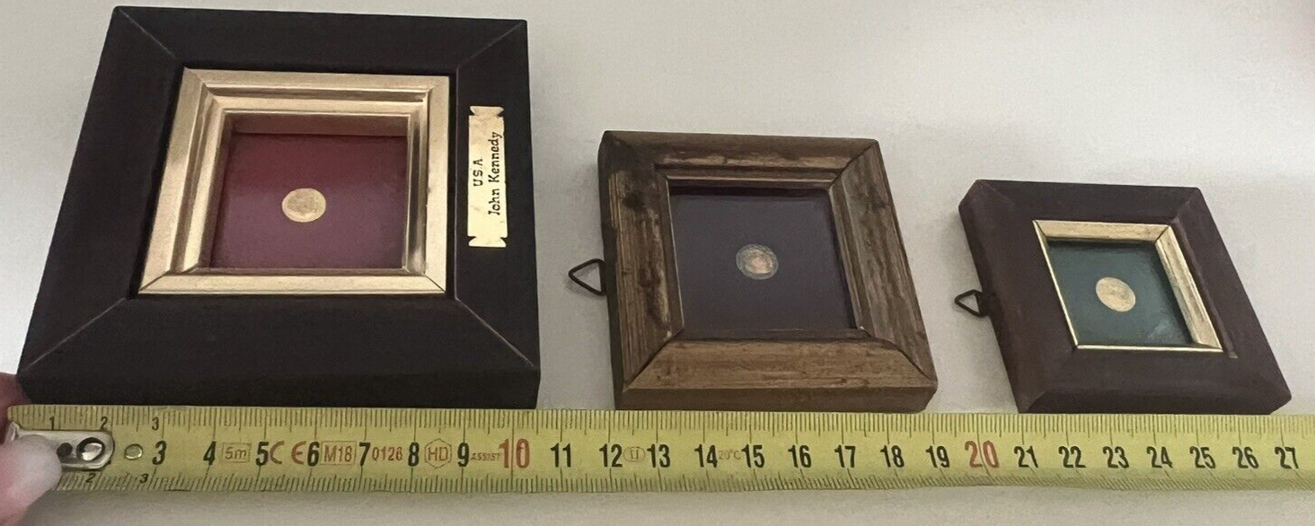 🔴 Monete JHON KENNEDY 1917 1963 GIOVANNI PAOLO monete più piccole del mondo